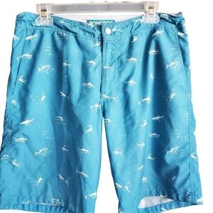Bonobos Fish Print Shorts Mens Sz‎ 32